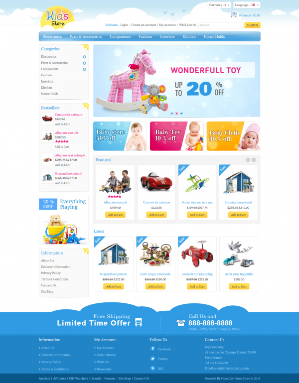 Thiết kế web bán đồ chơi trẻ em Kids