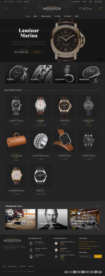 Thiết kế web bán hàng đồng hồ Wood