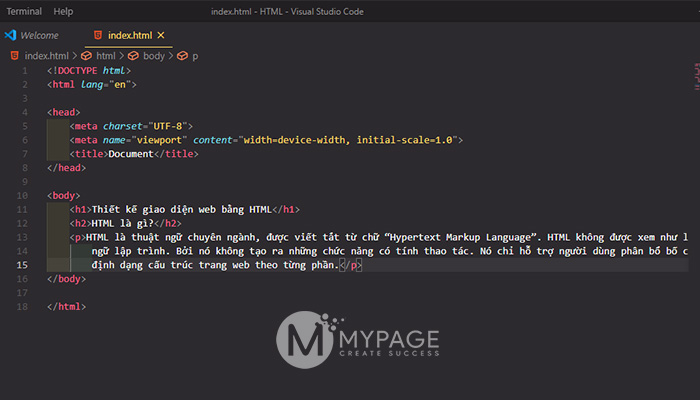 Hướng dẫn html website code
